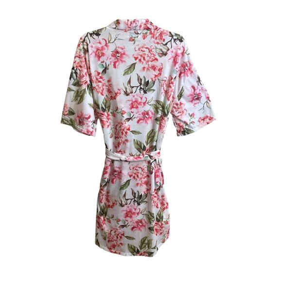 Show Me Your Mumu ROBE Womens One Size OS Brie Pink Floral Belted - Picture 11 of 13
